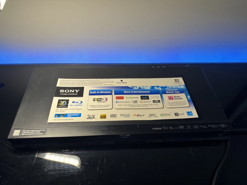 Sony 3D BDP-BX58 1080p WiFi Built-In 3D Blu-ray Disc/DVD Player - Image 2 of 4