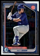 Matt Shaw 2024 Bowman Draft #BDC-26 Cubs Insert ? Parallel ? SEE SCAN! FREE SHIP