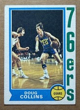 1974-75 Topps  #129 Doug Collins Rookie RC Philadelphia 76ers