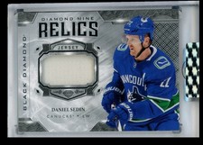 2019-20 Upper Deck Black Diamond Mine Relics Daniel Sedin #DM-DS