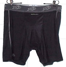 NOWE, MĘSKIE, MARKA XO, CZARNY SPANDEX, SPODENKI DO PUCHARU HOKEJA, Z MISECZKĄ, ROZMIAR 42"-48"