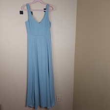 Show Me Your Mumu Jenn Maxi Dress Silver Sage Crisp Women's Size L