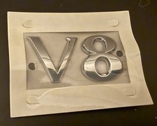 Genuine Jaguar V8 Badge Emblem. 43156