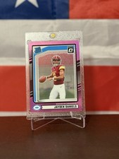 2024 Panini Donruss - Rated Rookie Jayden Daniels #389 Optic Preview Pink Prizm