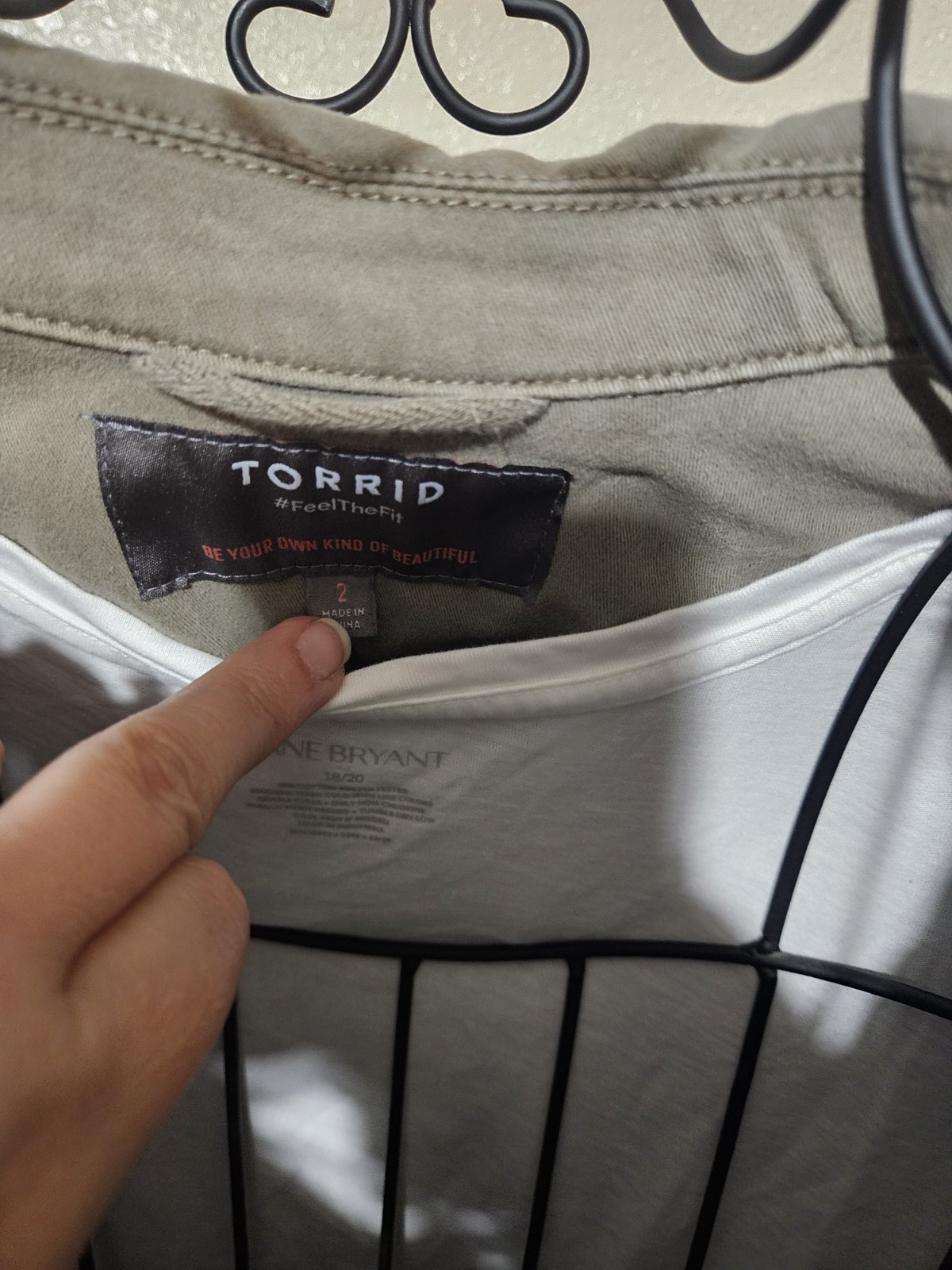 Torrid Olive Button Front Utility Jacket Collared… - image 7