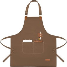 Delantal de trabajo Para Mujer Women Hombre Delantal de chef Mandil Parilla.
