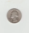 1937-D  WASHINGTON SILVER QUARTER COIN FULL DETAIL CIRC