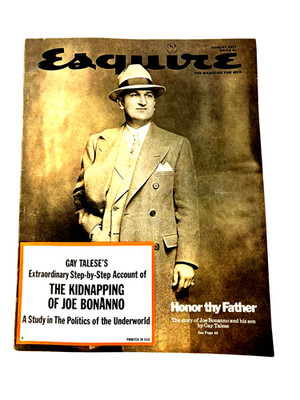 Esquire Magazine 1971 The Kidnapping Of Joe Banana, Politics In The Underworld