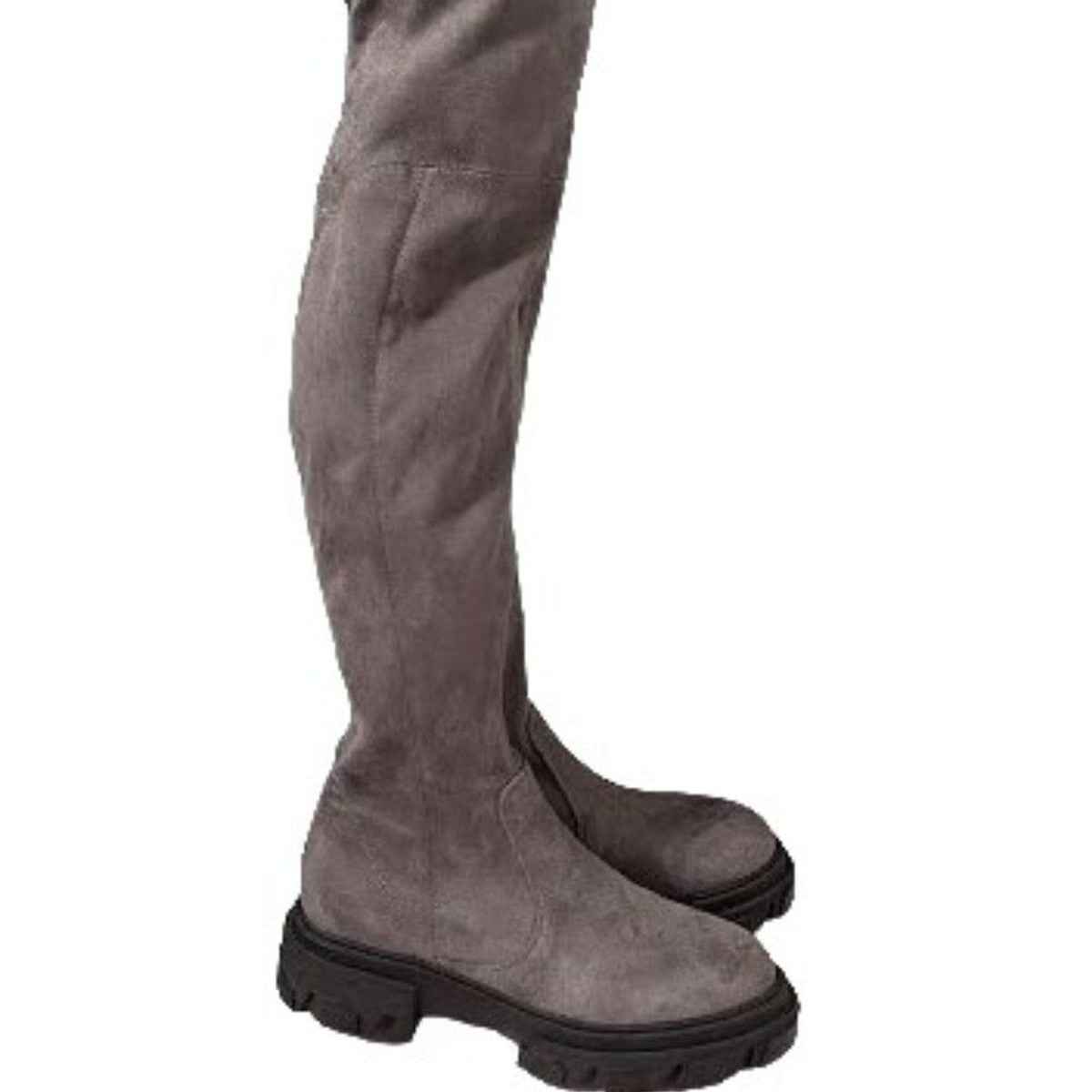 Nine West Cellie Over the Knee Chunky Platform Lug Sole Boots Size