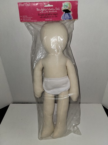 18 Inch Bendable Muslin Doll - Flexible Art Doll For Creative Posing