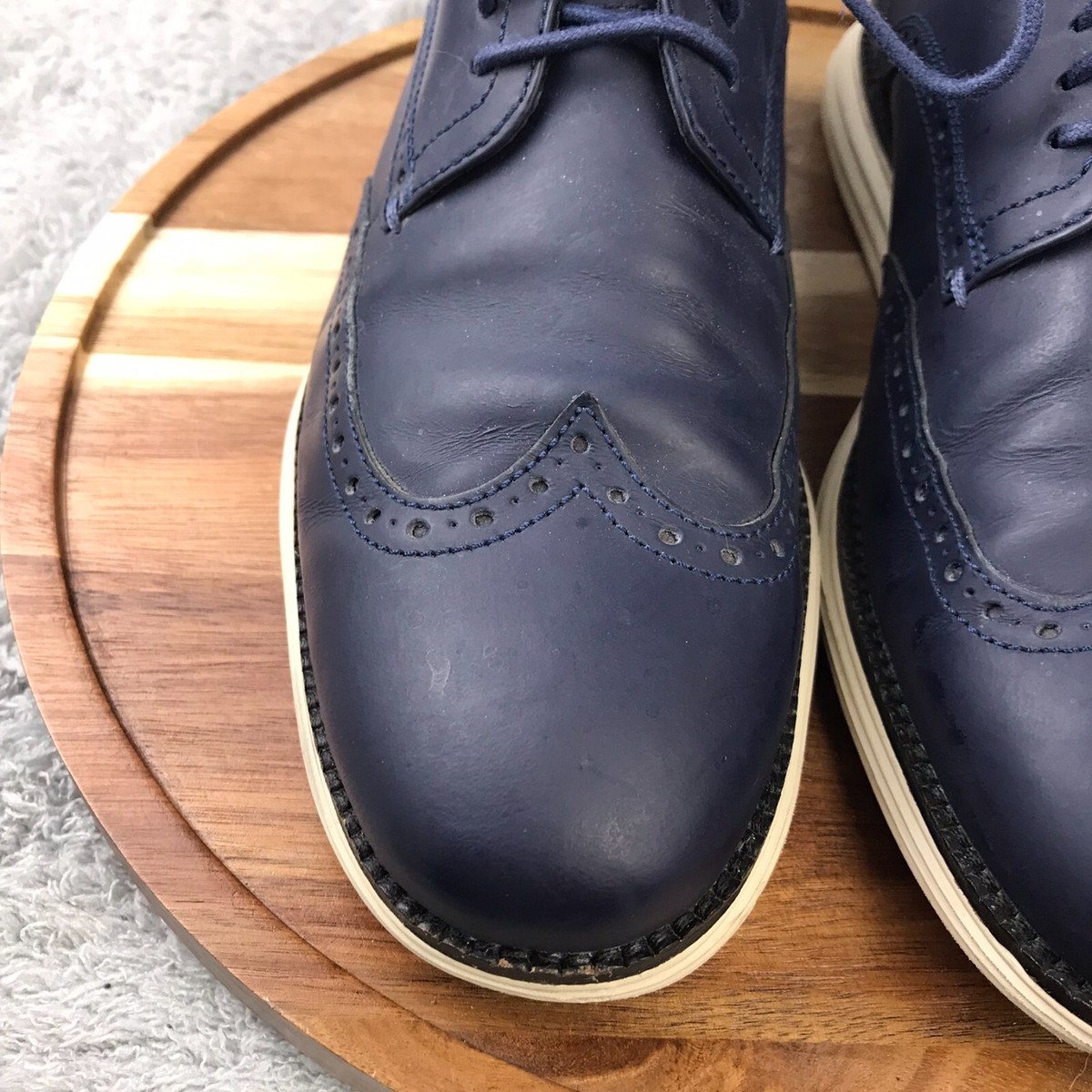 Cole Haan OriginalGrand Wingtip Oxford Mens 9.5M Navy 