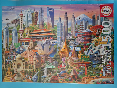 Puzzle Asia Landmarks 1500 NEU OVP Educa (Paket Sammlung)