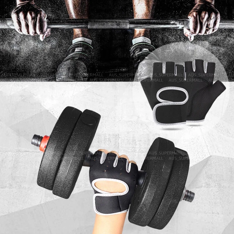 Weight Lifting Gloves Unisex Exercise Training Workout Fitness Gym Sports 3 Size - image 2 of 4