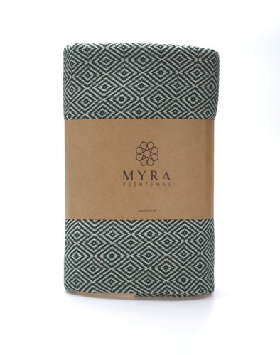 MYRA Peshtemal Fouta Hamamtuch Saunatuch Badetuch Yogatuch Strandtuch - Bild 6 von 12
