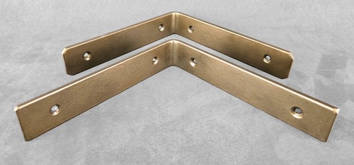 Industrial Handmade Shelf Brackets Heavy Duty PAIR Steel Rustic Scaffold Board - Picture 31 of 63