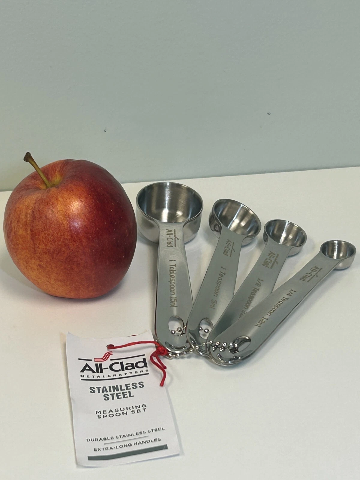 All-Clad Stainless Steel Measuring Spoon Set 4-Piece. NEW!