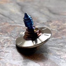 Titanium Stainless Steel Spinning Top Gyroscope Gyro Desktop Fidget Toy EDC Gift