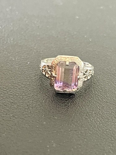 14k White Gold 2.30t Ametrine Ring (L51) - Picture 5 of 8