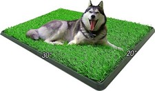 Dog Grass Potty Pad 20x30 Indoor Outdoor Pet Training Tray Portable Pee Loo