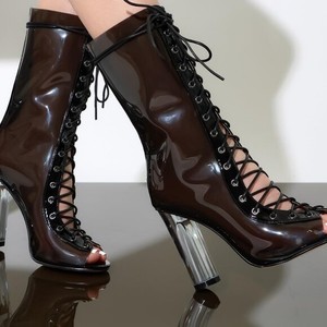 perspex ankle boots