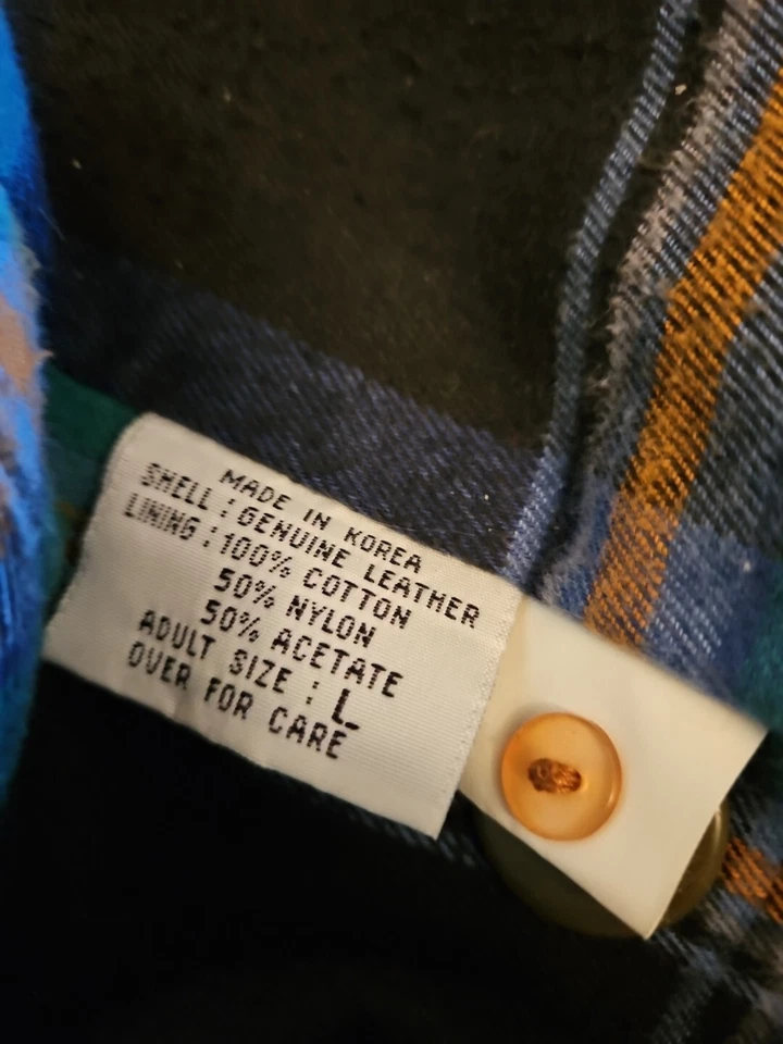 Chaqueta de cuero Merit Awards para hombre grande marrón suave nobuck franela forrada abrigo de granero Foto 3 de 4