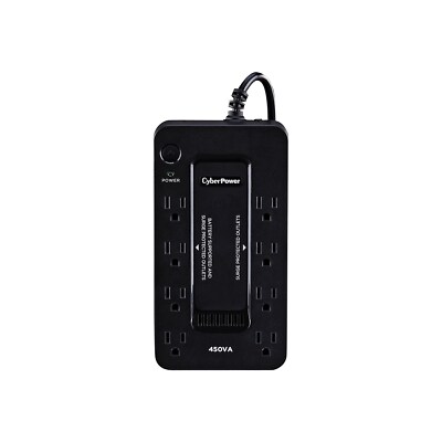 Cyberpower 450 VA Battery Backup UPS 8-Outlets Black (SE450G1) 24403538