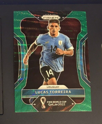 Lucas Torreira 2022 Panini Prizm Green Wave FIFA World Cup #276