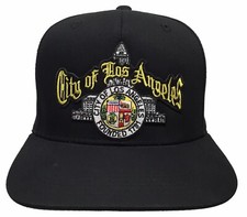 City Of Los Angeles Script Black/Gold Snapback