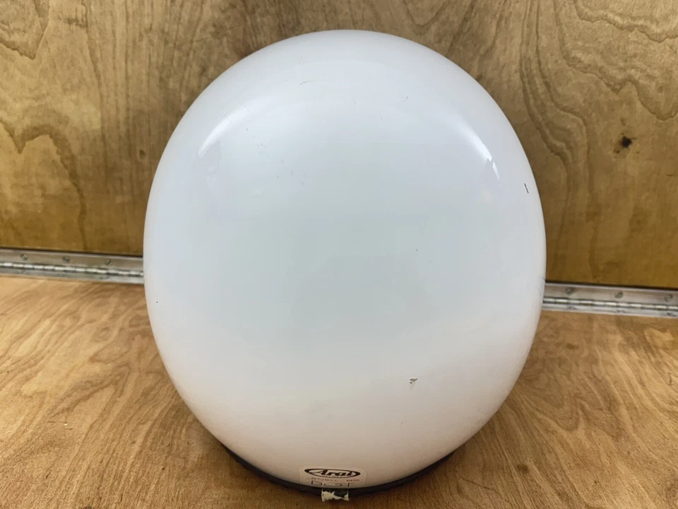 Casco de motocicleta vintage años 80 ARAI CLASSIC blanco cara abierta XL Snell 85 DOT Foto 4 de 4