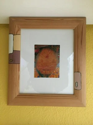 Hundertwasser Bild Postkarte art card - The Beard is the Grass.. - Design-Rahmen - Bild 1 von 2