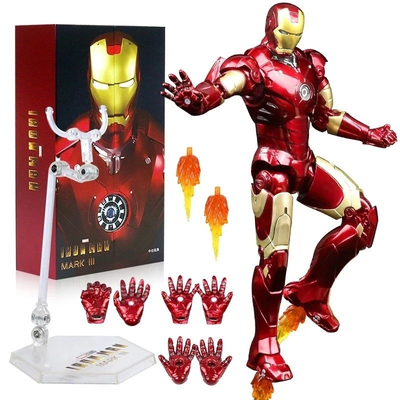 action figure Marvel IRON MAN Mark IV MK4 Iron Man 2 ZD Toys - Immagine 3 di 3