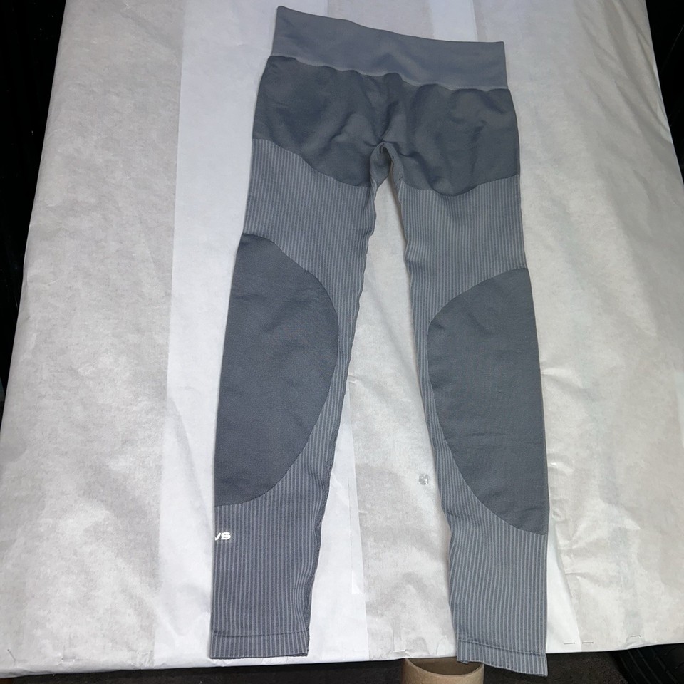 Curves N Combat Boots Leggings Grey Dark Grey Size Med Athletic Workout ...