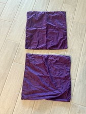 Two New 18x18 Purple Throw Pillow Covers Velvet