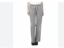 WONDERWINK WonderWork Straight leg Cargo Women's Scrub Pants 504 -LARGE - Gray