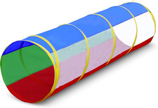 6ft Crawl Through Play Tunnel Toy, Pop up Tunnel for Kids Toddlers Dogs Babies I
