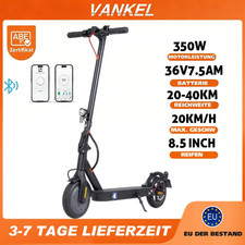 E9 350W Elektroroller mit ABE, 8,5" E-Scooter Faltbar 20KM/h mit APP 36V …