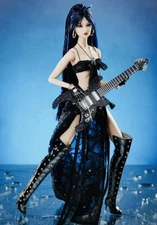 MINT FASHION ROYALTY NuFace KUMI DEMONIC STRINGS DOLL & OUTFIT. No Purse. 😈 🖤