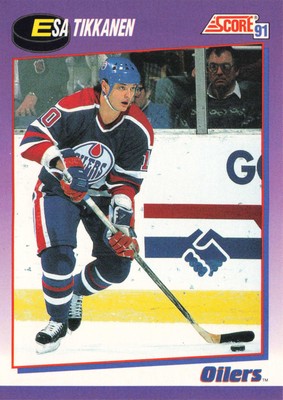 Esa Tikkanen #241 1991-92 Score American Edmonton Oilers Hockey