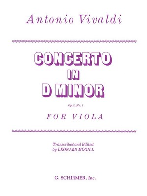 Concerto d-minor Op.3 No.6 Viola-Piano | Antonio Vivaldi | String Solo | Buch