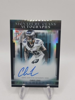 Topps 2025 Signature Class Autographs Chris Long Eagles SCL-CL Auto 08/10