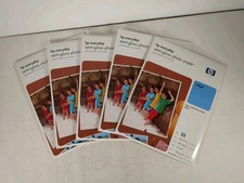 HP Everyday 8.5 x 11 Photo Paper, 5 Packs of 25 Sheets each, Semi-Gloss