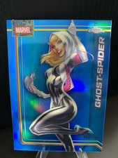 2026 Topps Chrome Marvel Ghost Spider #42 True Blue Refractor #147/150