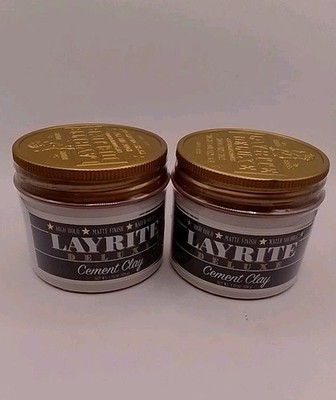 Layrite Cement Clay 4.25 Oz Pack of 2 NEW