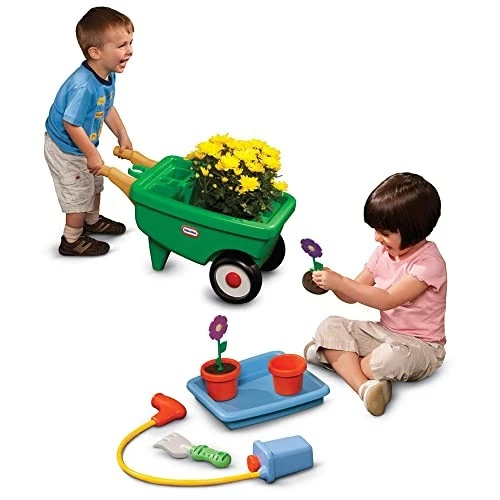 LITTLE TIKES 2-IN-1 GARDEN CART AND WHEELBARROW - MULTI - Image 3 of 4