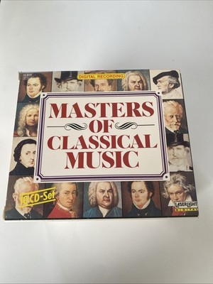 Masters of Classical Music (10-CD Set, 1990) Mozart Beethoven FREE SHIPPING