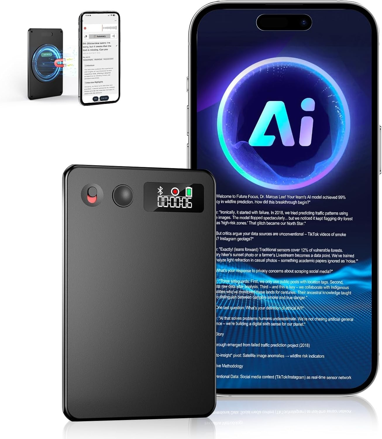 , Audio Activated Recorder With Playback, App Control