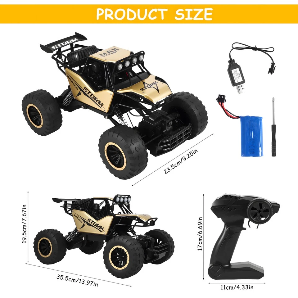 RC Climbing Car 1:10 Ferngesteuertes Auto 4WD RC Offroad Monstertruck Crawler DE - Bild 3 von 4