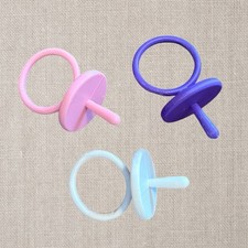 Repuesto Chupete Repollo Parche Niño Muñeca Impresión 3D Set 3 Púrpura Blanco Rosa