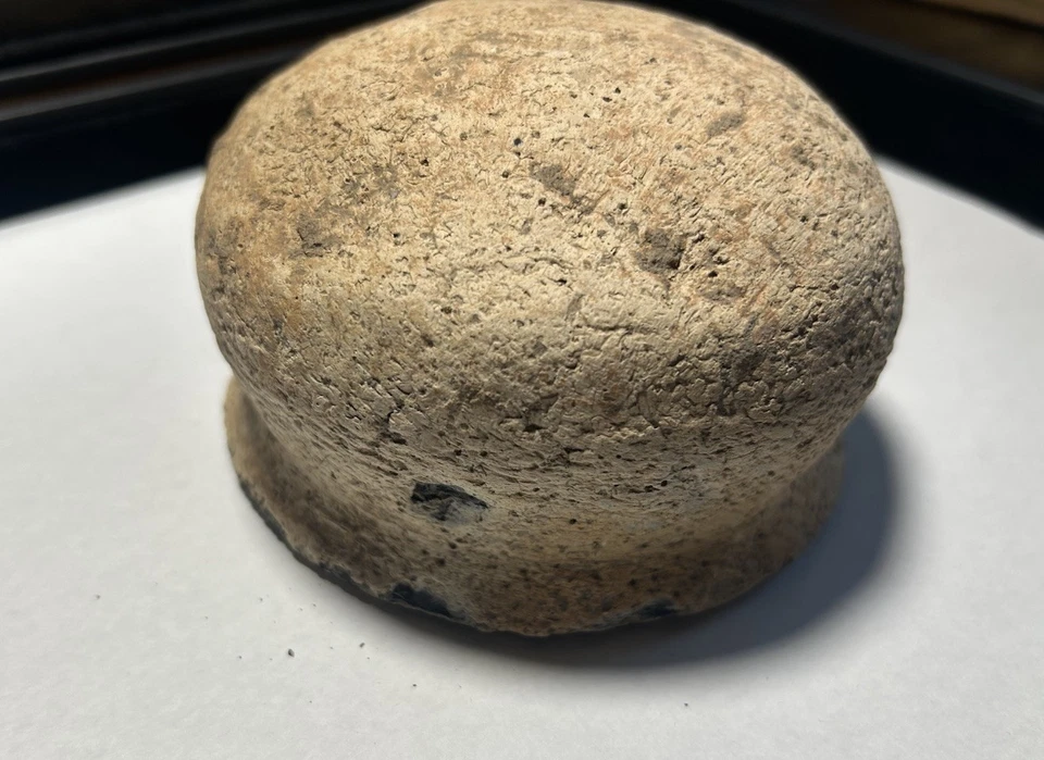 Antigua taza de cerámica cananea de la Edad de Bronce / cuenco mezclador (2000-1200 aC) Foto 2 de 4