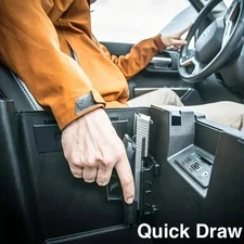 Magnetic Handgun Mount- Quickdraw Gun Magnet Mount Holster for Vehicle and Home